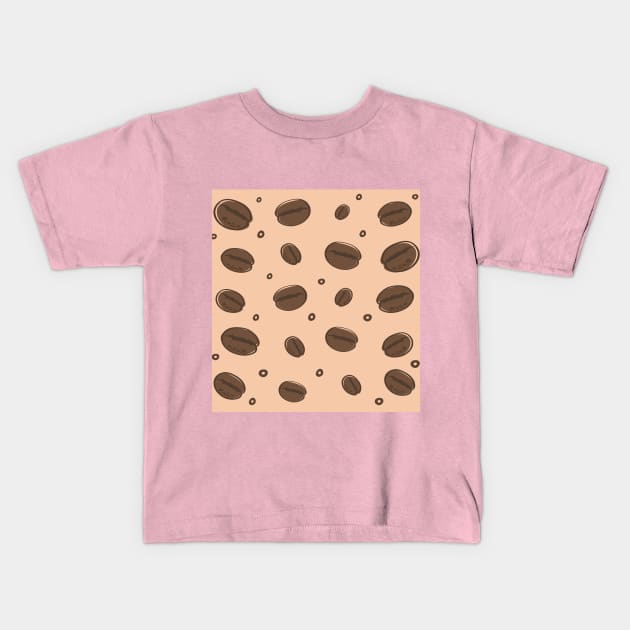 Coffee bean Kids T-Shirt by navonil